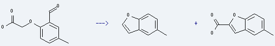 Acetic acid, (2-formyl-4-methylphenoxy)- is used to produce 5-methyl-benzofuran and 5-methyl-benzofuran-2-carboxylic acid. 